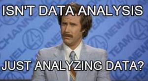 Data analysis meme