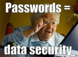 Passwords security meme