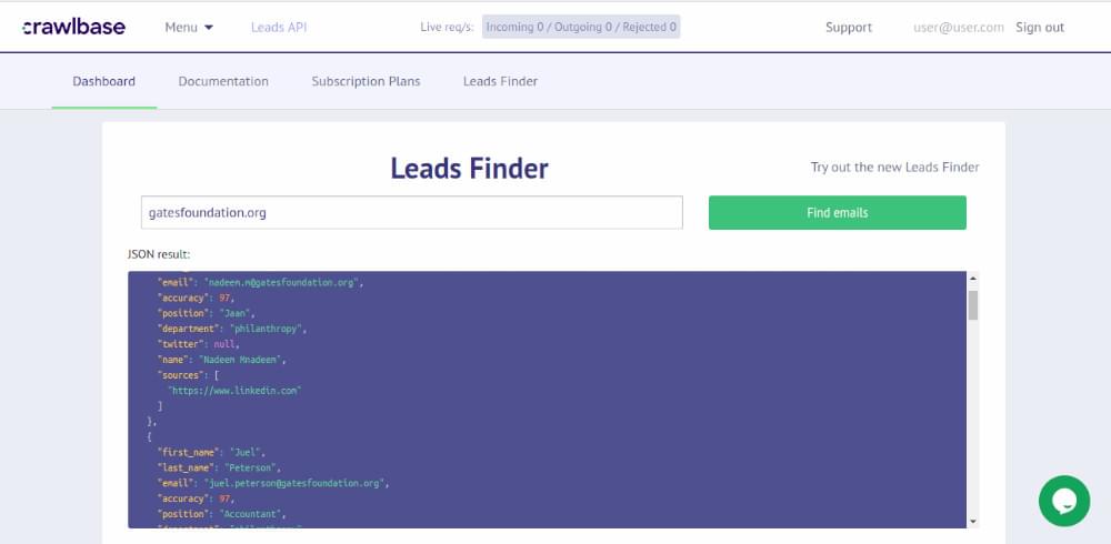 Crawlbase Leads Finder