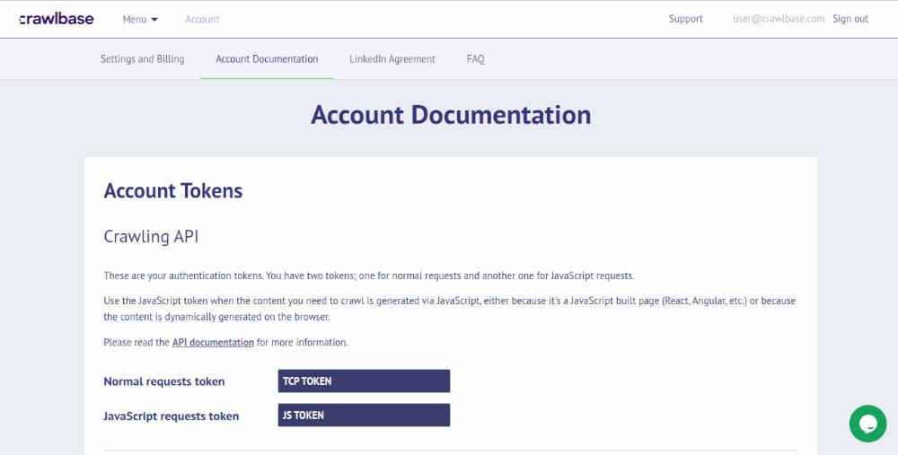 Account Documentation
