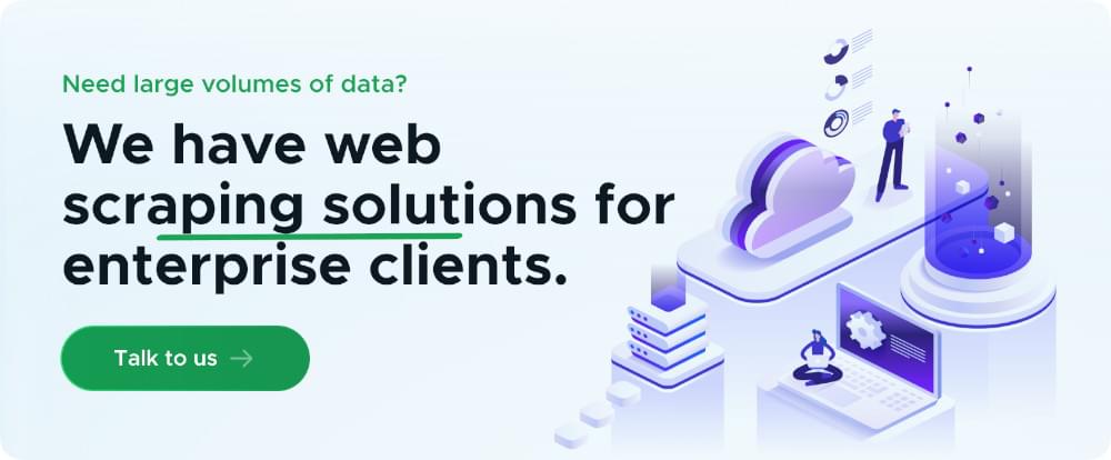 Web scraping solution