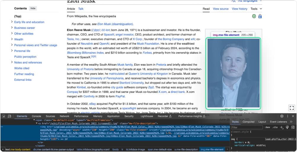 How to Scrape Wikipedia Image